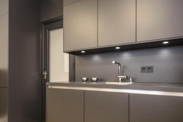 Preview: DL 126, Einbauleuchte, LED, 3000 K, rund, metall gebürstet, 2,8 W, inkl. Blattfedern