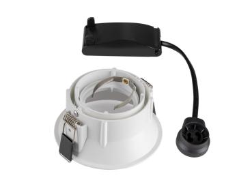 Preview: HORN, Einbauleuchte, QPAR51, rund, weiß matt, max. 50 W, inkl. Clipfedern