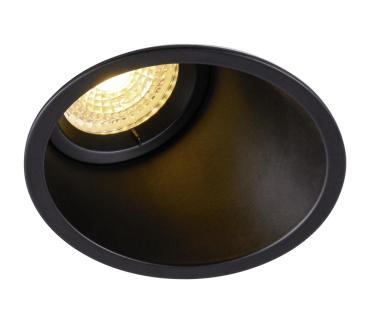 HORN, Einbauleuchte, QPAR51, rund, schwarz matt, max. 25 W, inkl. Clipfedern