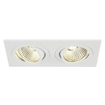 NEW TRIA 155, Einbauleuchte, zweiflammig, LED, 2700 K, rechteckig, weiß, 38°, 14,7 W, inkl. Treiber, Clipfedern