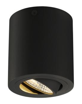 TRILEDO, Deckenleuchte, LED, 3000 K, rund, schwarz matt, 38°, 6,2 W, inkl. Treiber