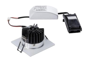 Preview: PATTA-I, Einbauleuchte, LED, 3000 K, eckig, aluminium gebürstet, 38°, inkl. Treiber