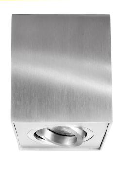 Preview: Deckenaufbauleuchte - Bengala, 1x max. 50 W GU10, Silber