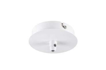 DECKENROSETTE FITU, 1er Rosette, rund, weiß, inkl. Zugentlastung