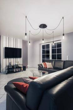 Preview: Deckenhaken, für FITU Pendelleuchte, schwarz, Deckenmontage