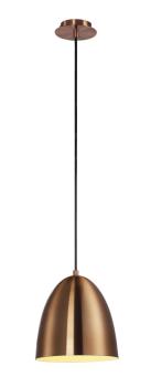 PARA CONE 20, Pendelleuchte, A60, rund, kupfer gebürstet, Ø 20 cm, max. 60 W