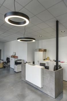 Preview: MEDO RING 60, Pendelleuchte, LED, schwarz, Ø 60 cm, inkl. LED-Treiber