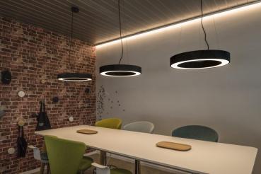 MEDO RING 60, Pendelleuchte, LED, schwarz, Ø 60 cm, inkl. LED-Treiber