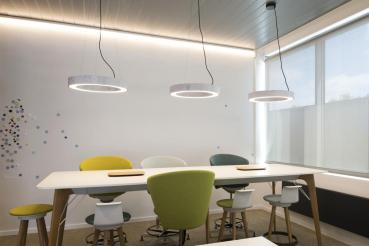 MEDO RING 60, Pendelleuchte, LED, weiß, Ø 60 cm, inkl. LED-Treiber