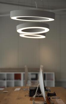 MEDO RING 60, Pendelleuchte, LED, weiß, Ø 60 cm, inkl. LED-Treiber