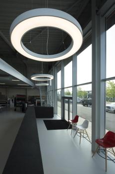 MEDO RING 90, Pendelleuchte, LED, weiß, Ø 90 cm, inkl. LED-Treiber