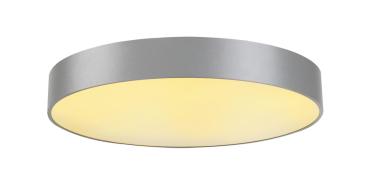 MEDO 60, Deckenleuchte, LED, 3000 K, rund, silbergrau, Ø 60 cm, zur Pendelleuchte umrüstbar, 38 W