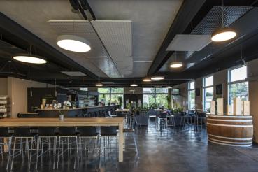 MEDO 60, Deckenleuchte, LED, 3000 K, rund, silbergrau, Ø 60 cm, zur Pendelleuchte umrüstbar, 38 W