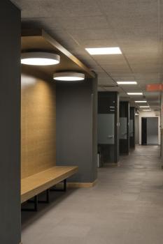 MEDO 60, Deckenleuchte, LED, 3000 K, rund, silbergrau, Ø 60 cm, zur Pendelleuchte umrüstbar, 38 W