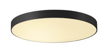 MEDO 90, Deckenleuchte, LED, 3000 K, rund, schwarz, Ø 90 cm, zur Pendelleuchte umrüstbar, 120 W