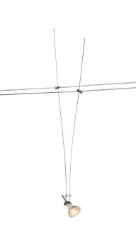 ASMARA, für TENSEO Niedervolt-Seilsystem, QR-C51, chrom, 1 Stück