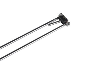 Preview: TELESKOP, Seilleuchte für TENSEO Niedervolt-Seilsystem, QR-C51, chrom, B/H/T 4,5/21-52/1 cm