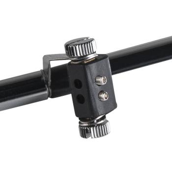 Preview: COSMIC, Lampenhalter für TENSEO Niedervolt-Seilsystem, QR-C51, schwarz, schwenkbar, 2 Stück