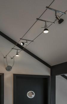 SYROS, Seilleuchte für TENSEO Niedervolt-Seilsystem, QR-C51, chrom