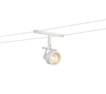 SALUNA, Seilleuchte für TENSEO Niedervolt-Seilsystem, QR-C51, weiß