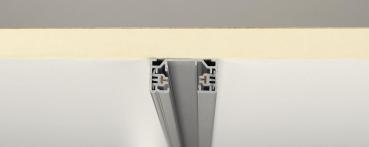 Preview: 1PHASEN-AUFBAUSCHIENE, Hochvoltschiene, silbergrau, 1 m