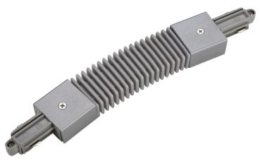 FLEXVERBINDER, für Hochvolt 1Phasen-Aufbauschiene, silbergrau