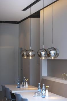 Preview: PENDELLEUCHTENADAPTER, für Hochvolt 1Phasen-Aufbauschiene, schwarz, inkl. Zugentlastung und Gewindestück