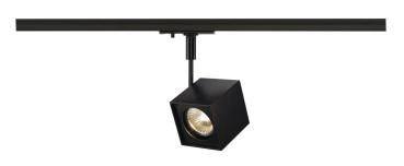 ALTRA DICE TRACK, Spot für Hochvolt-Stromschiene 1Phasen, QPAR51, eckig, schwarz, max. 50 W, inkl. 1Phasen-Adapter
