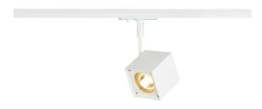 ALTRA DICE TRACK, Spot für Hochvolt-Stromschiene 1Phasen, LED GU10 51 mm, eckig, weiß, 50 W, inkl. 1Phasen-Adapter