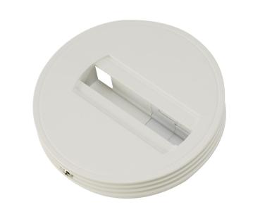 DECKENROSETTE, für Hochvolt 1Phasen-Aufbauschiene, weiß
