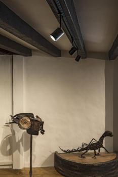 BIMA, Spot für Hochvolt-Stromschiene 1Phasen, einflammig, QPAR51, schwarz matt, max. 50 W, inkl. 1Phasen-Adapter