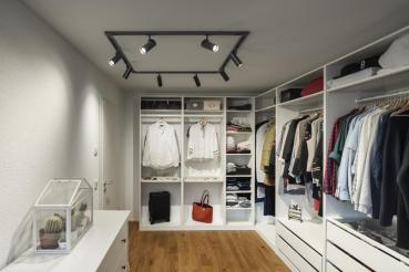 Preview: HELIA 50 TRACK, Strahler für 1Phasen Hochvolt-Stromschiene, LED, 3000 K, schwarz, 35°, inkl. 1 Phasen-Adapter