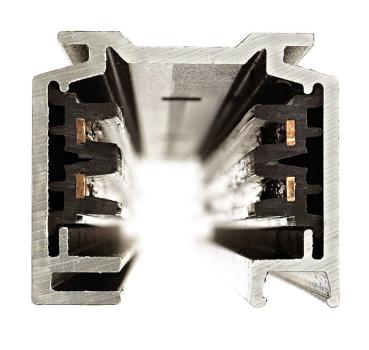 Preview: EUTRAC 3PHASEN-AUFBAUSCHIENE, Hochvoltschiene, schwarz, 1 m