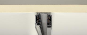 Preview: EUTRAC 3PHASEN-AUFBAUSCHIENE, Hochvoltschiene, silbergrau, 1 m