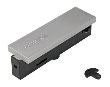 MITTELEINSPEISER, für EUTRAC Hochvolt 3Phasen-Aufbauschiene, silbergrau