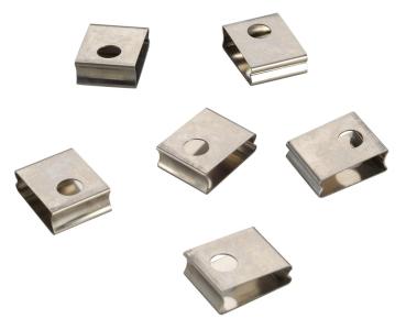 FEDERCLIP, für EUTRAC Hochvolt 3Phasen-Einbauschiene, 6er Pack