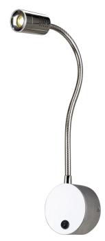 Preview: DIO FLEX PLATE, Wandleuchte, Power LED 1 W, 3000 K, chrom,