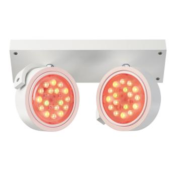 KALU, Wand- und Deckenleuchte, zweiflammig, QPAR111, rund, weiß matt, max. 150 W