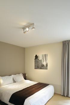 ASTO, Wand- und Deckenleuchte, dreiflammig, QPAR51, aluminium gebürstet, max. 225 W