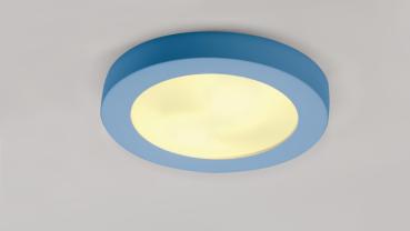 Preview: PLASTRA 105, Deckenleuchte, TC-DSE, rund, weißer Gips, max. 50 W