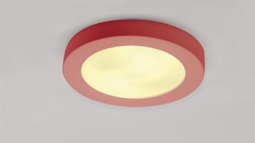 Preview: PLASTRA 105, Deckenleuchte, TC-DSE, rund, weißer Gips, max. 50 W