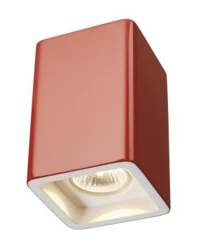 Preview: PLASTRA, Deckenleuchte, QPAR51, eckig, weißer Gips, max. 35 W