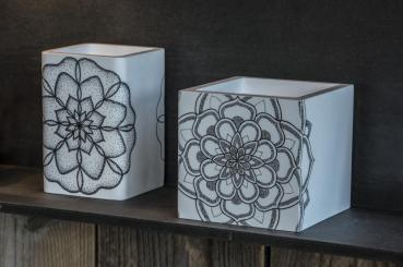 PLASTRA, Deckenleuchte, QPAR51, eckig, weißer Gips, max. 35 W