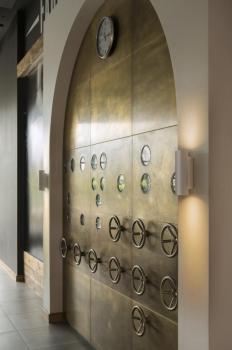 PLASTRA, Wandleuchte, QPAR51, rund, Tube, weißer Gips, max. 70 W