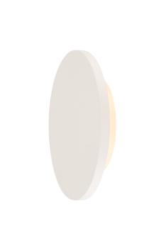 PLASTRA, Wandleuchte, LED, 3000 K, rund, weißer Gips, Ø 26 cm