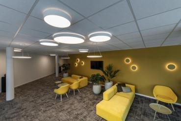 PLASTRA, Wandleuchte, LED, 3000 K, rund, weißer Gips, Ø 26 cm