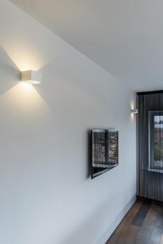 Preview: LOGS IN, Wandleuchte, LED, 3000 K, eckig, weiß, inkl. LED-Treiber