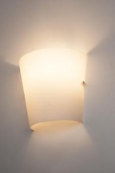 BASKET, Wandleuchte, A60, Glas satiniert, max. 60 W