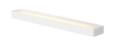 SEDO 14, Wandleuchte, LED, 3000 K, eckig, weiß, Glas satiniert, L/B/H 59,5/8,5/4 cm, 17 W