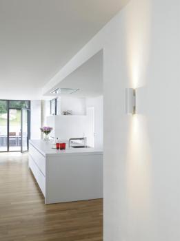 Preview: ENOLA B, Wandleuchte, QPAR51, rund, up/down, weiß, max. 50 W, inkl. Zierring weiß